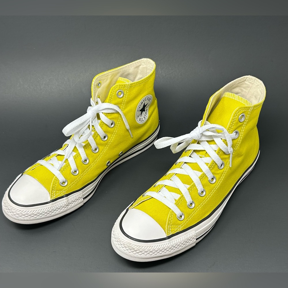 Chuck Taylor All Star Converse Hi-Top Bold Citron 163353F 10.5W 8.5M